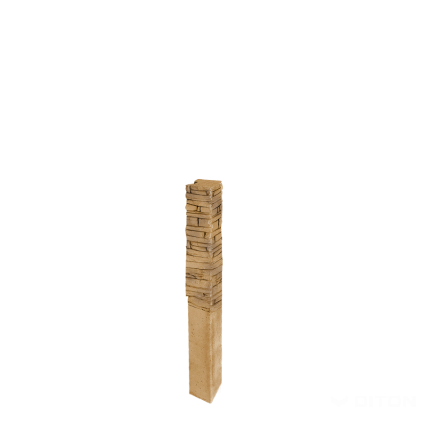 Sloupek plotový Diton Quick wall stone 120 150×150×2100 mm koncový hnědý mix (8)