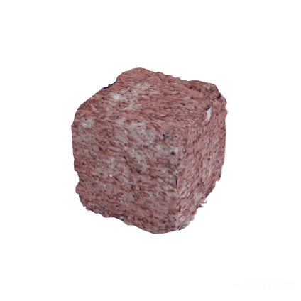 Blok zdicí (stříška) Diton History 70×70×70 mm středová kostka červená (480)