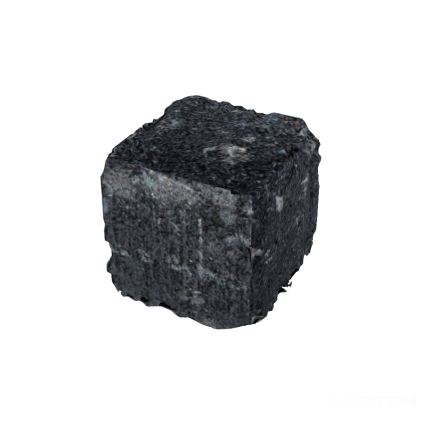 Blok zdicí (stříška) Diton History 70×70×70 mm středová kostka černá (480)