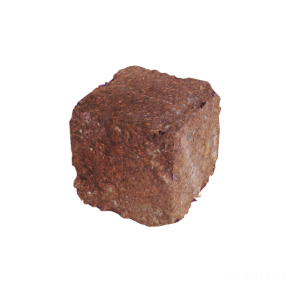 Blok zdicí (stříška) Diton History 70×70×70 mm středová kostka červeno-okrová (480)