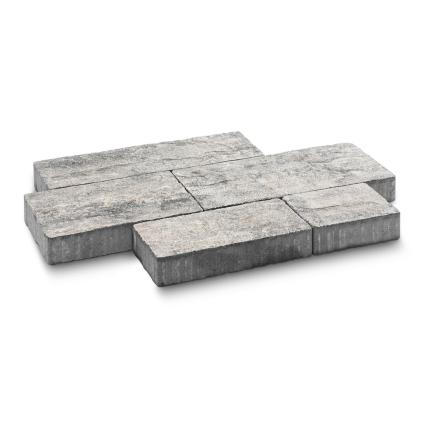 Dlažba betonová CS-BETON VALENCIA 80 mm colormix noarblanc antiko CP Plus