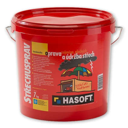 Nátěr Hasoft Střechusprav červenohnědá 7 kg