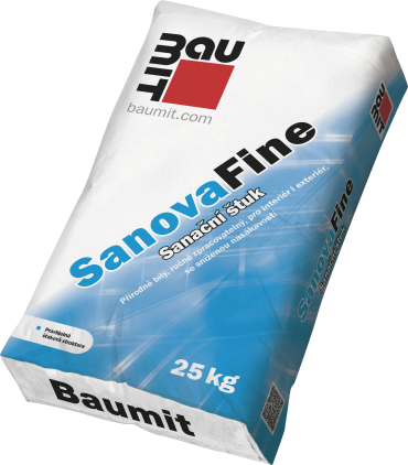 Omítka sanační štuková Baumit SanovaFine 25 kg