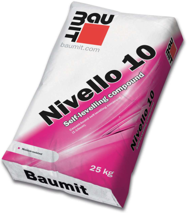 Hmota samonivelační Baumit Nivello 10 25 kg