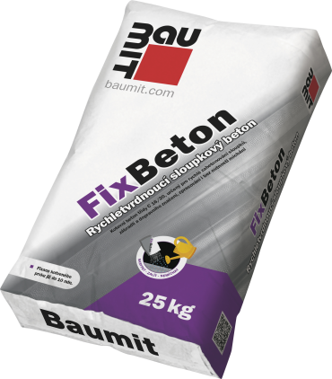 Beton rychletuhnoucí Baumit FixBeton 25 kg