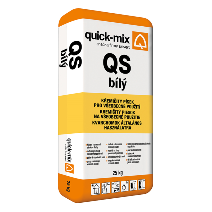 Písek křemičitý QS bílý 25 kg
