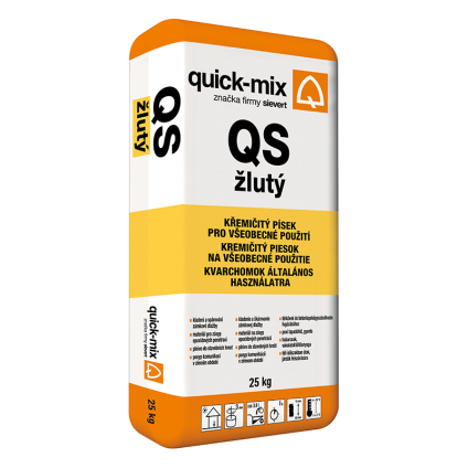 Písek křemičitý QS žlutý 25 kg