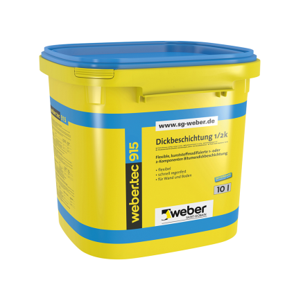 Hmota hydroizolační asfaltová webertec 915 10 l