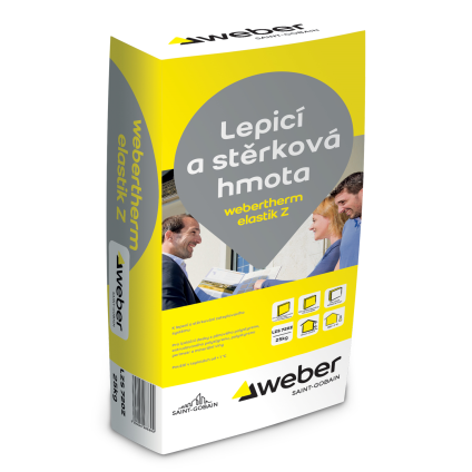 Hmota lepicí a stěrková webertherm elastik Z 25 kg