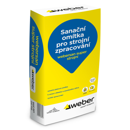 Omítka sanační webersan super strojní 20 kg