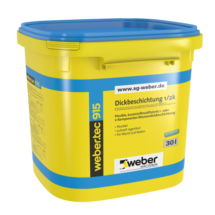 Hmota hydroizolační asfaltová webertec 915 30 l