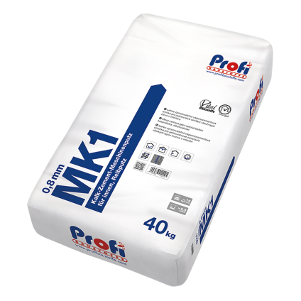 Omítka vápenocementová Profi MK1 0,8 mm 40 kg