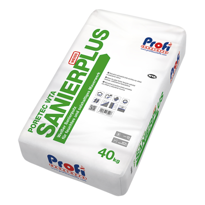 Omítka sanační Profi Poretec WTA Sanierplus 40 kg