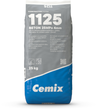 Beton Cemix 1125 25 MPa 4 mm 25 kg