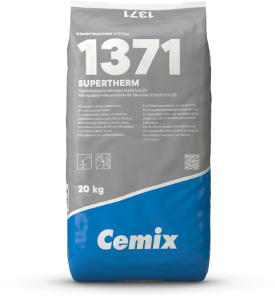 Malta zakládací Supertherm Cemix 1371 tepelněizolační 20 kg
