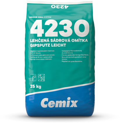 Omítka sádrová Cemix 4230 lehčená 25 kg