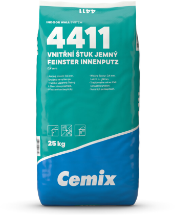 Štuk vnitřní Cemix 4411 jemný 25 kg