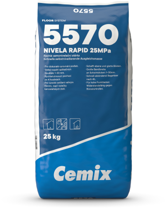 Stěrka samonivelační Cemix 5570 Nivela Rapid 25 MPa 25 kg