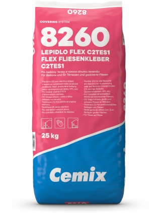 Lepidlo na obklady Cemix Flex 8260 (C2TES1) 25 kg