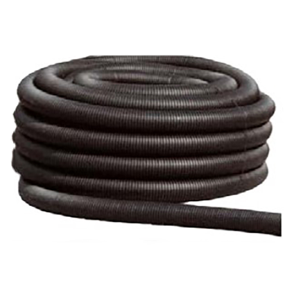 Trubka drenážní neperforovaná DN 80 černá PE 50 m