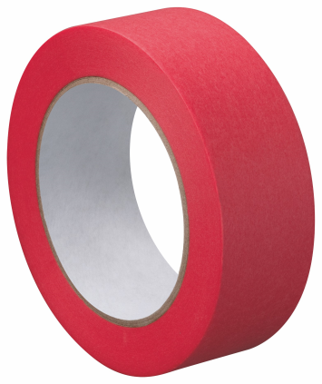 Páska malířská papírová Masq Červená 38mm/50m, UV 120, akrylát, T 60 °C