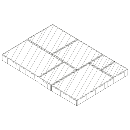 Dlažba betonová Ferobet Modern Moments Kombi 60 mm marble (5,4)