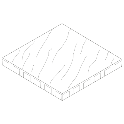 Dlažba betonová Ferobet Nature Moments 600×600×60 mm reliéfní marble (7,2)