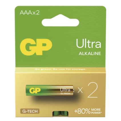 Baterie alkalická GP Ultra AAA (LR03) 1,5V - 2ks