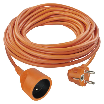 Kabel prodlužovací EMOS 25 m / 1 zásuvka / 1,5 mm2 / oranžový