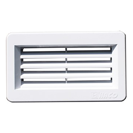 Mřížka větrací Haco 110×55 mm plastová bílá
