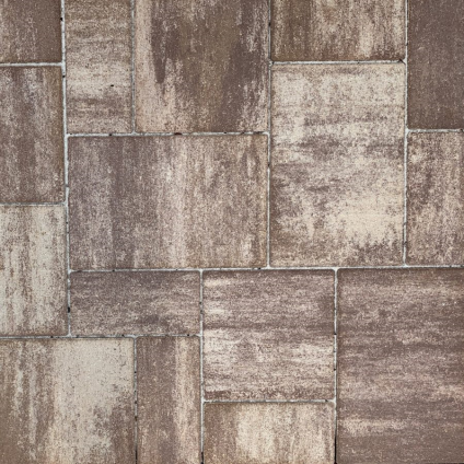 Dlažba betonová Semmelrock Citytop Elegant kombi 60 mm se zkosenou hranou hnědý mix