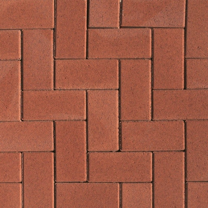 Dlažba betonová Semmelrock Citytop Obdélník 60 mm se zkosenou hranou červená