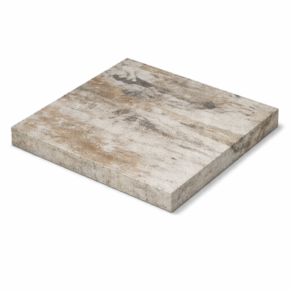 Dlaždice betonová zahradní Semmelrock Elegant 500×500×40 mm se zkosením bíločerná