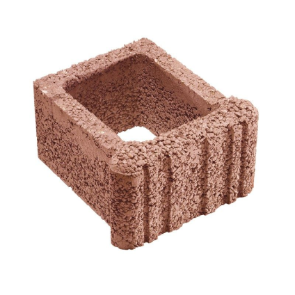 Tvárnice svahová Semmelrock Ještědský kámen 330×310×190 mm červená