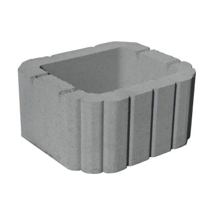 Tvárnice svahová Semmelrock Miniflor 295×260×140 mm hladká šedá