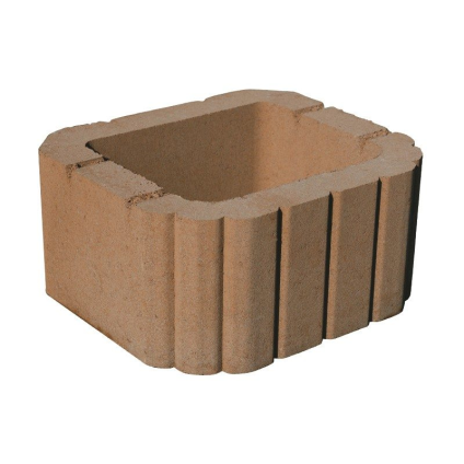 Tvárnice svahová Semmelrock Miniflor 295×260×140 mm hladká hnědá