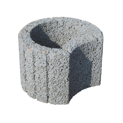 Tvárnice svahová Semmelrock Rundflor 300×250×200 mm kruhová hrubá šedá