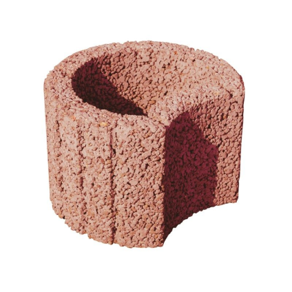 Tvárnice svahová Semmelrock Rundflor 300×250×200 mm kruhová hrubá červená