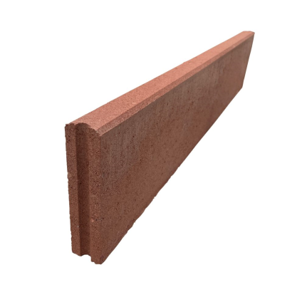 Obrubník chodníkový Semmelrock Metra 5 1000×50×200 mm s rovnou horní plochou červený