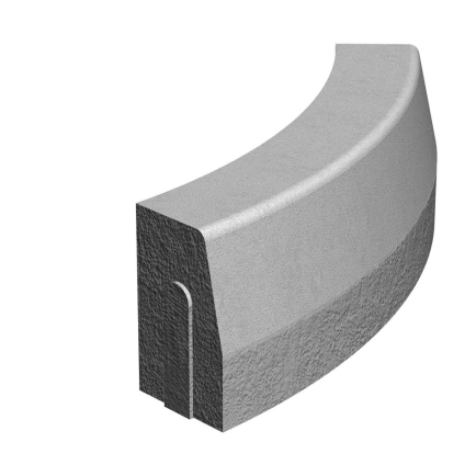 Obrubník silniční Semmelrock 780×150×250 mm R 2,0 m obloukový vnější šedý