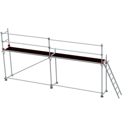 Lešení fasádní Jumbo Superflex Pro se zábradlím 2×6 m