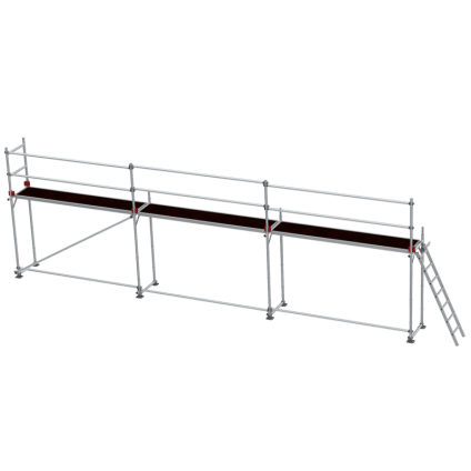 Lešení fasádní Jumbo Superflex Pro se zábradlím 2×9 m