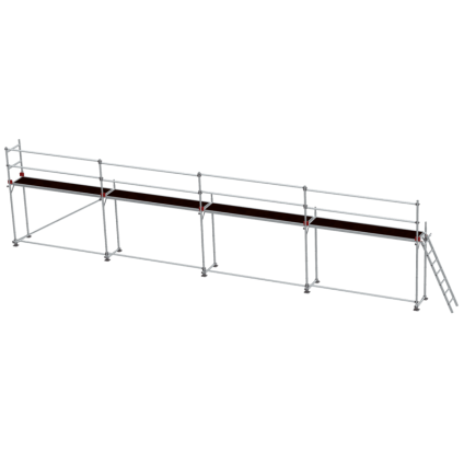 Lešení fasádní Jumbo Superflex Pro se zábradlím 2×12 m