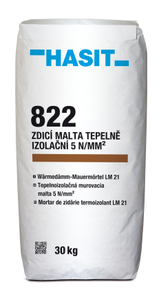 Malta zdicí Hasit 822 Leicht-Mauermörtel tepelněizolační M5 20 kg