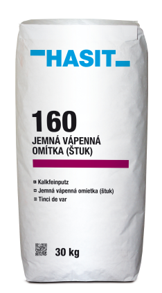 Štuk vápenný Hasit 160 Fein-Kalkputz zrnitost 0 - 1 mm 30 kg