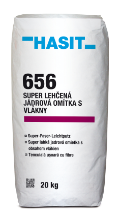 Omítka jádrová Hasit 656 Super-Faser-Leichtputz s vlákny strojní lehčená 20 kg