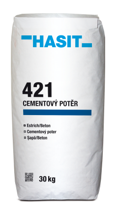 Potěr cementový Hasit 421 Estrich/Beton zrnitost 0 - 8 mm 30 kg