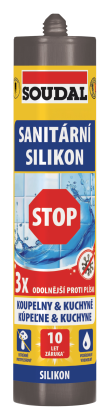 Silikon sanitární Soudal STOP manhattan 280 ml
