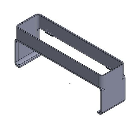 detail Odbočka sedlová ventilační Haco 220×55/220×55 mm přední