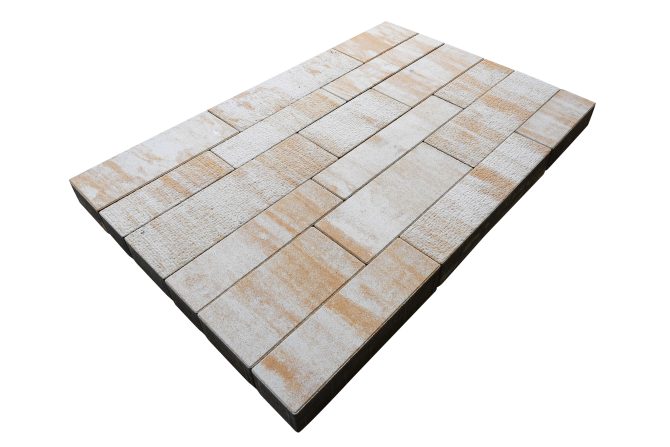 detail Dlažba betonová Ferobet Duo Stone 80 mm honey (7,976)